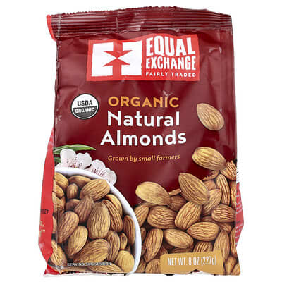 Органический натуральный миндаль Equal Exchange, 227 g