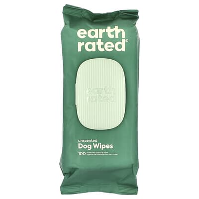 Влажные салфетки для собак Earth Rated, без запаха, 100 шт