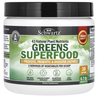 Суперфуд Greens Superfood BioSchwartz, 190 g