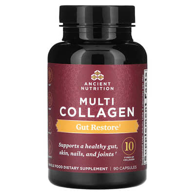 Ancient Nutrition Multi Collagen Gut Restore 90 капсул
