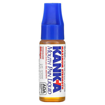 Kank-A жидкость для снятия боли во рту, 0.33 fl oz (9.75 ml)