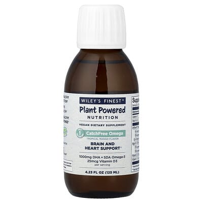 Добавка Wiley's Finest CatchFree Omega, Tropical Mango, 4.23 fl oz (125 ml)