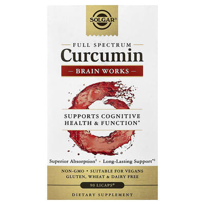 Full Spectrum Curcumin, Brain Works, 90 Licaps®