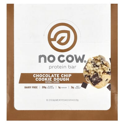 Протеиновый батончик Chocolate Chip Cookie Dough, 12 шт, 2.12 oz (60 g) каждый