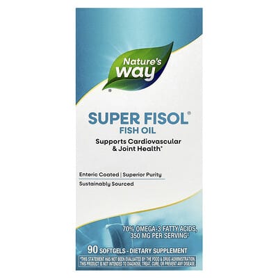 Рыбий жир Super Fisol®, 90 мягких капсул (500 mg на капсулу)