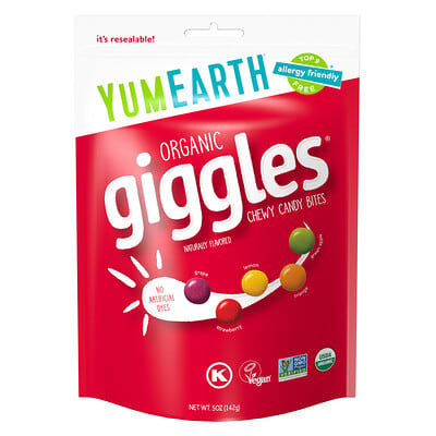 Organic Giggles™, жевательные конфеты, 5 oz (142 g)