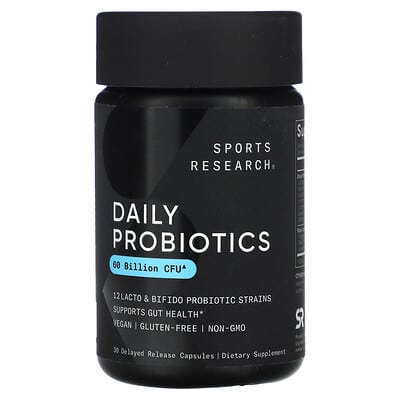 Daily Probiotics, 60 Billion CFU, 30 капсул с пролонгированным высвобождением