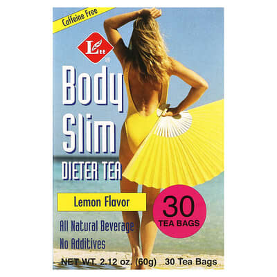 Uncle Lee's Tea Чай для похудения Body Slim Dieter, Лимон, без кофеина, 30 чайных пакетиков, 2.12 oz (60 g)
