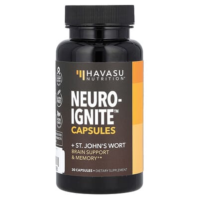 Neuro-Ignite™ + St. John's Wort, 30 капсул