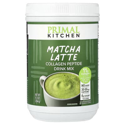 Смесь для приготовления напитка с пептидами коллагена, матча латте, 9.3 oz (264 g)