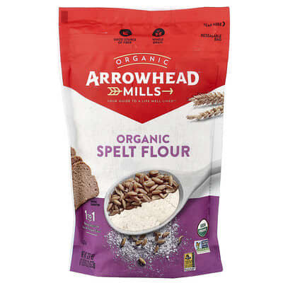 Organic Spelt Flour, 22 oz (623 g)