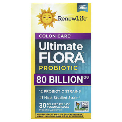 Colon Care Ultimate Flora™ Pre & Probiotic, 30 капсул с пролонгированным высвобождением