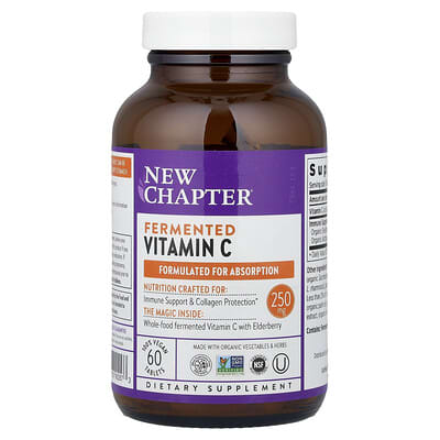 Fermented Vitamin C, 60 Vegan Tablets