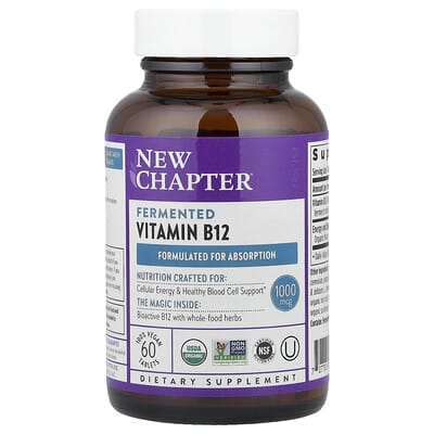 Fermented Vitamin B12, 60 Vegan Tablets