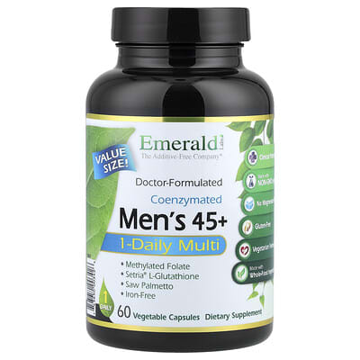 Emerald Laboratories Мужской комплекс Coenzymated 45+, 60 веганских капсул