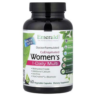Emerald Laboratories CoEnzymated Women's 1-Daily Multi, 60 растительных капсул