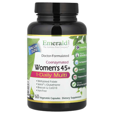 Emerald Laboratories Coenzymated Women's 45+ 1-Daily Multi, 60 вегетарианских капсул