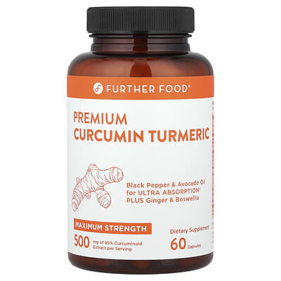 Further Food Premium Curcumin Turmeric Maximum Strength 500 mg 60 капсул