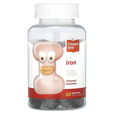 Желейные витамины Chapter One Iron Gummies, Grape, 60 штук