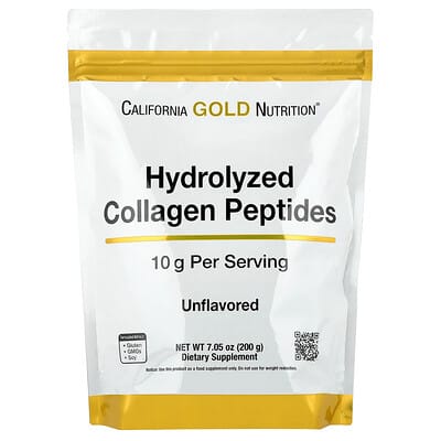 Hydrolyzed Collagen Peptides, Type I & III, Unflavored, 7.05 oz (200 g)