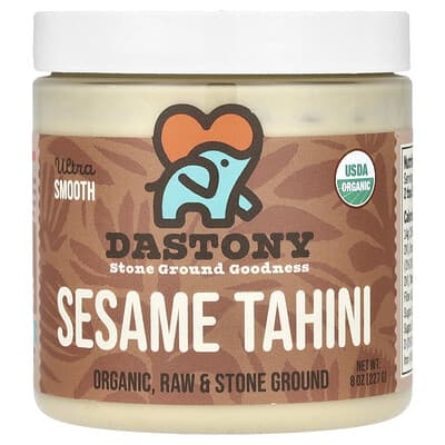 Органическая кунжутная тахини, Ultra Smooth, 8 oz (227 g)
