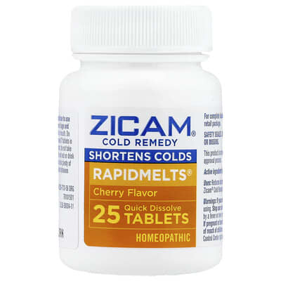 Средство от простуды RapidMelts®, Вишня, 25 быстрорастворимых таблеток