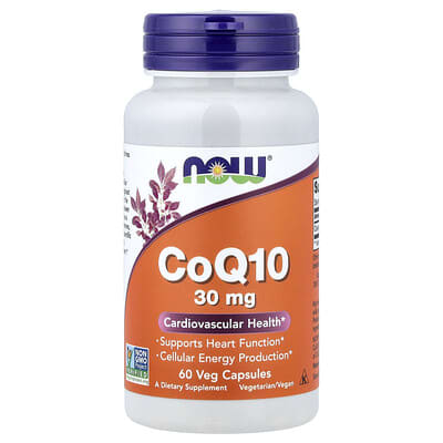 CoQ10, 30 mg, 60 вегетарианских капсул