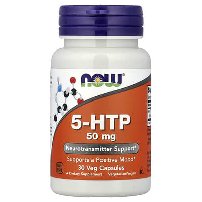 5-HTP, 50 mg, 30 вегетарианских капсул