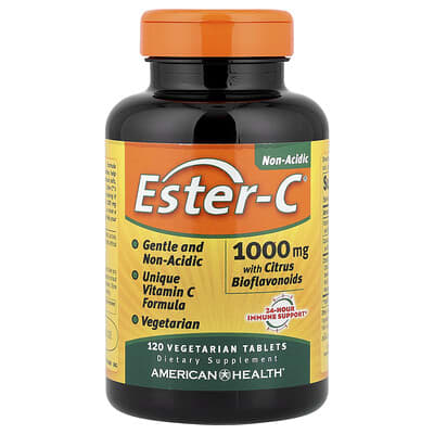 Ester-C® with Citrus Bioflavonoids, 1,000 mg, 120 Vegetarian Tablets