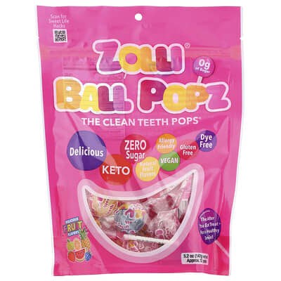 Zolli® Ball Popz, фруктовый вкус, 5.2 oz (147 g)