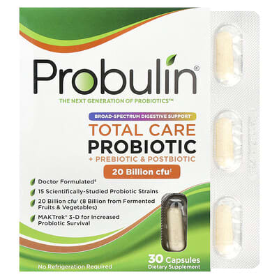 Probulin Total Care Probiotic 20 Billion CFU 30 капсул