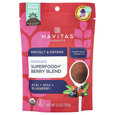 Ягодная смесь Organic Superfood+® Berry Blend, 5.3 oz (150 g)