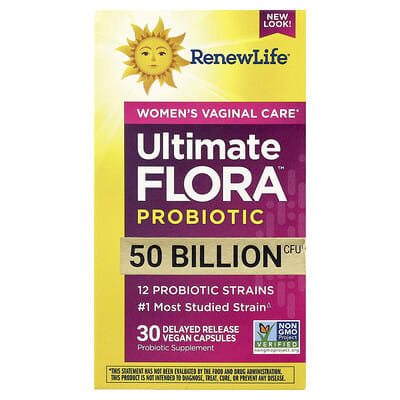 Женский пробиотик Renew Life Once Daily Ultimate Flora™ 30 веганских капсул с замедленным высвобождением