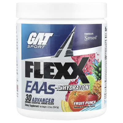 Flexx EAAs + Hydration, фруктовый пунш, 12.5 oz (354.9 g)