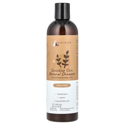 Натуральный шампунь Kin+Kind для собак и кошек 12 fl oz (354 ml)