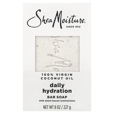 Увлажняющее кусковое мыло Daily Hydration, 100% девственное кокосовое масло, 8 oz (227 g)
