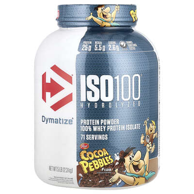 Изолят сывороточного протеина ISO100® гидролизованный, Cocoa Pebbles, 5 lb (2.3 kg)