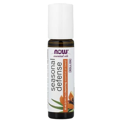 Эфирные масла, Roll-On, Seasonal Defense, 1/3 fl oz (10 ml)