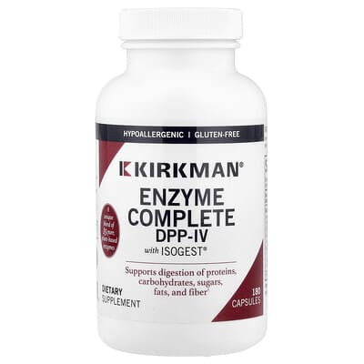 Kirkman Labs Enzyme Complete DPP-IV With ISOGEST®, 180 капсул