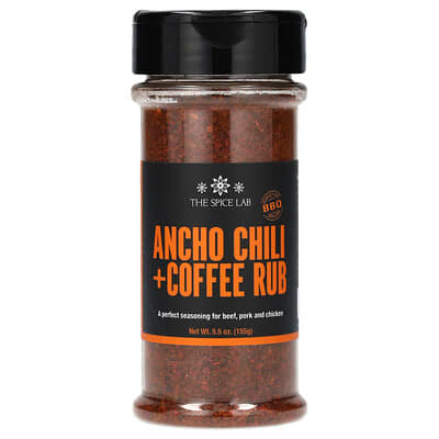 Смесь специй Ancho Chili + Coffee Rub, 5.5 oz (155 g)