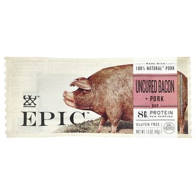 Uncured Bacon + Pork Bar, 1.5 oz (43 g)