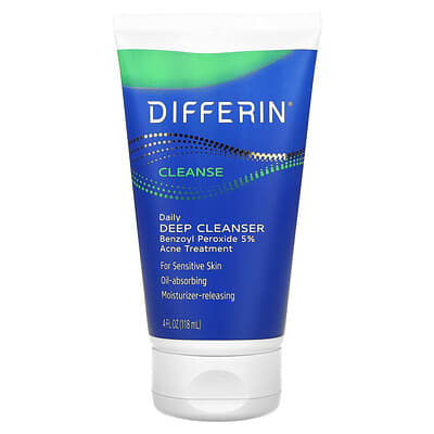 Daily Deep Cleanser, For Sensitive Skin, 4 fl oz (118 ml)