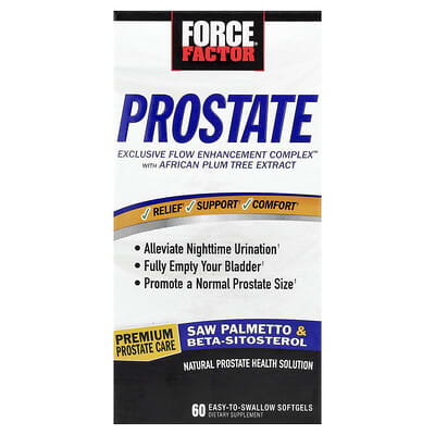 Для здоровья простаты, Natural Prostate Health Solution, 60 мягких капсул