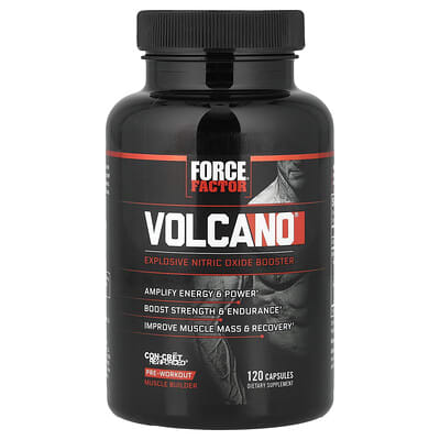 Volcano®, бустер оксида азота, 120 капсул