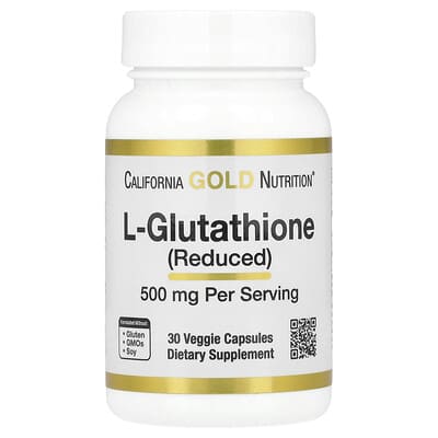 L-Glutathione (Reduced), 500 mg, 30 Veggie Capsules