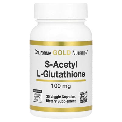 S-Acetyl L-Glutathione, 100 mg, 30 вегетарианских капсул