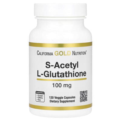 S-Acetyl L-Glutathione, 100 мг, 120 вегетарианских капсул