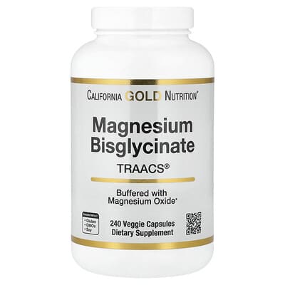 Магний бисглицинат хелат, Albion TRAACS®, 240 вегетарианских капсул (100 mg на капсулу)