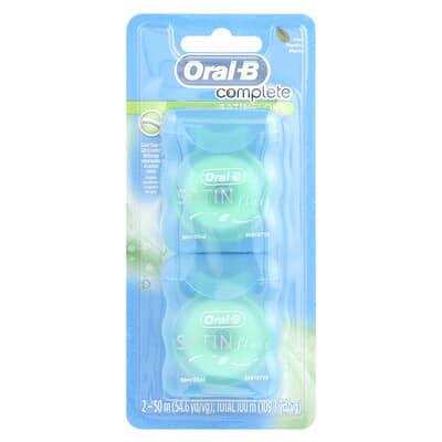 Complete, SATINfloss, Mint, 2 Pack, 54.6 yd (50 m) Each