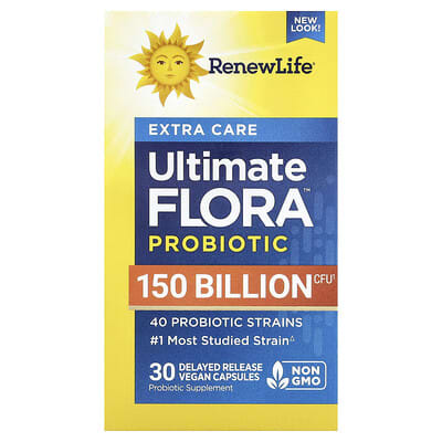 Пребиотик и пробиотик Ultimate Flora™, 30 веганских капсул с замедленным высвобождением